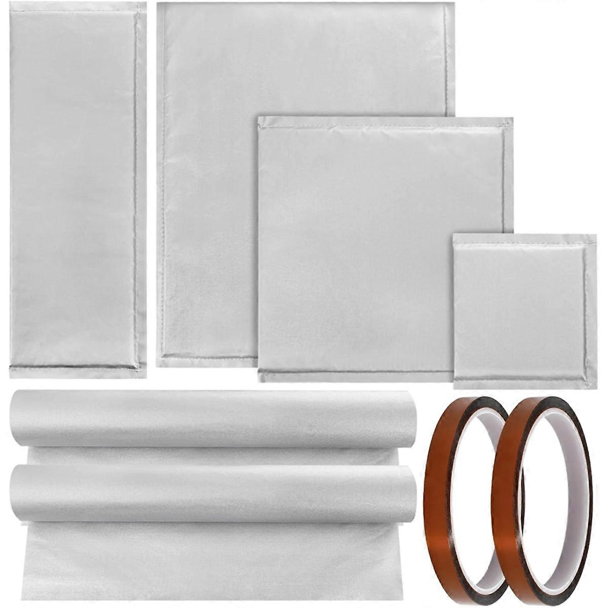 8 Pcs Heat Pillow Bundle, Heat Mat Set 4 Heat Pressing Pillow 2 Transfer Sheet & 2 Tape