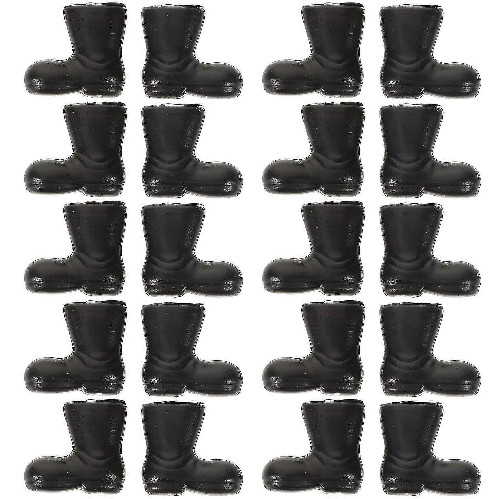 小さなクラフトシューズミニチュアサンタクロースブーツ人形の装飾2.10X1.90X1.00Cm 50パック