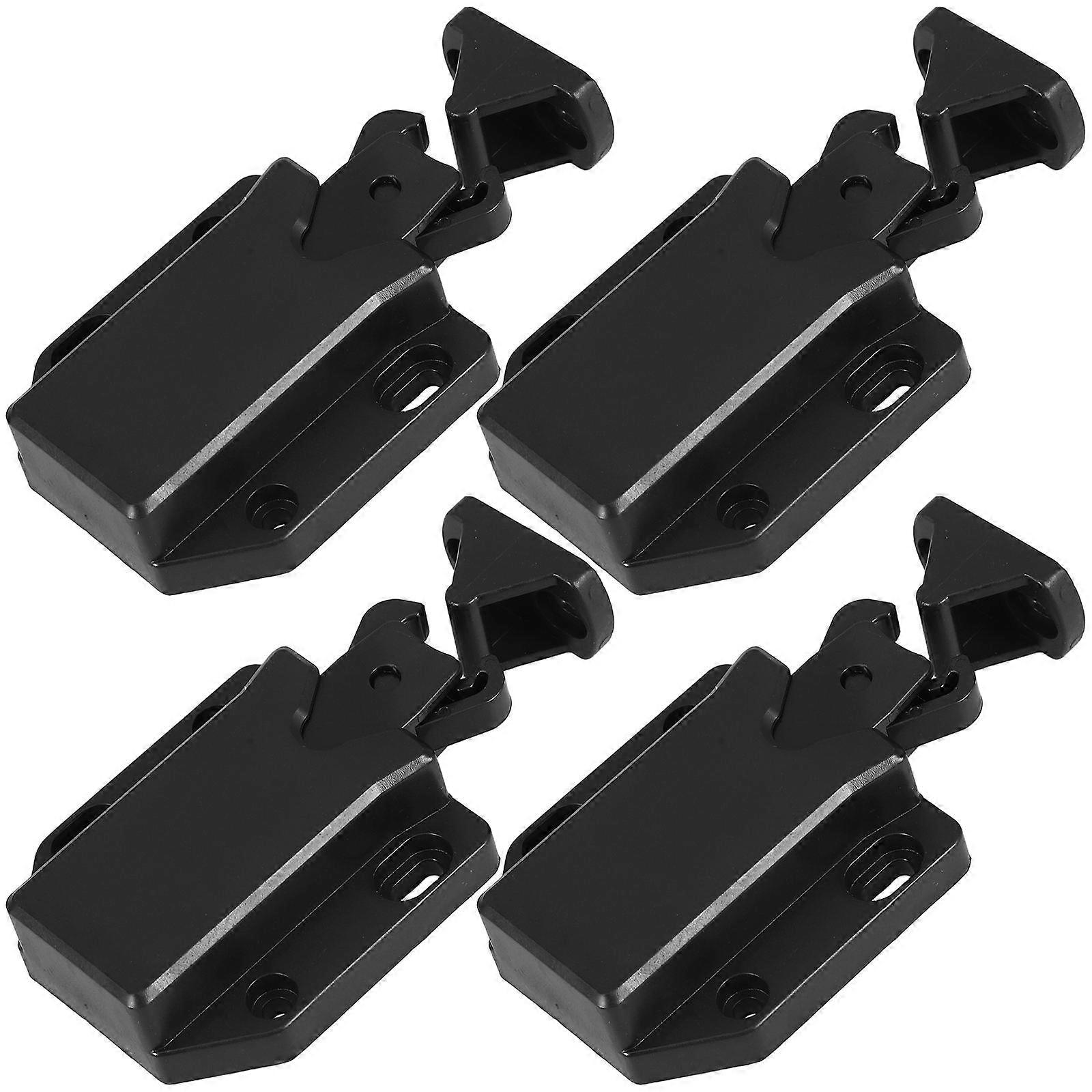 Push to Open Door Catch Rebound Latch for Cabinet Doors 4Pcs Set