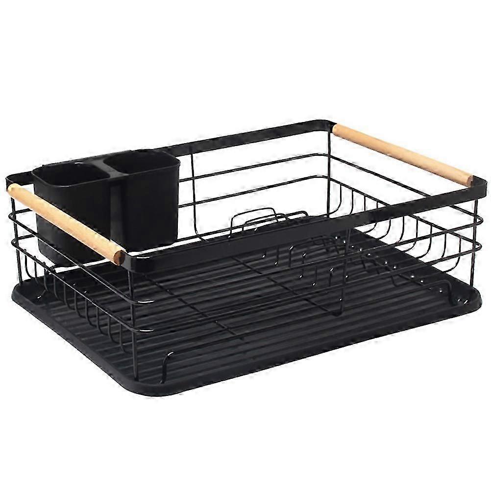 Dish Drying Rack Kitchen Use Organizing Draining 14.5cm Height Iron 1Set