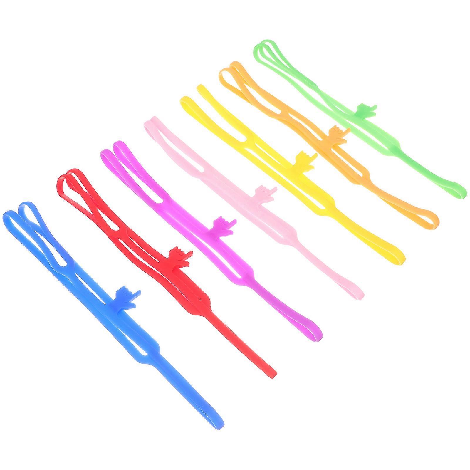 Creative Silicone Finger Point Bookmarks for Books 21Pcs Assorted Color