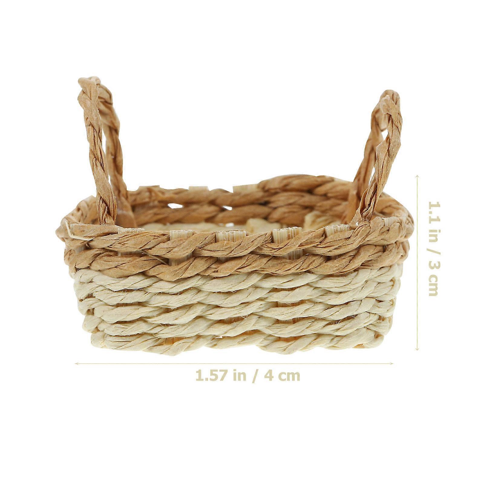 Mini Basket Model for Kids Use with Durable Paper and Bamboo