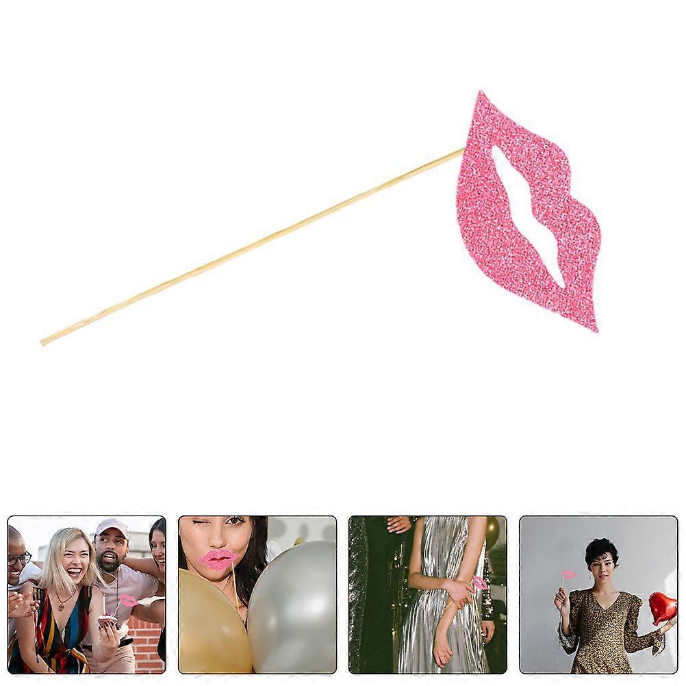 Photo Booth Props for Birthday Parties 120Pcs with Wooden Sticks