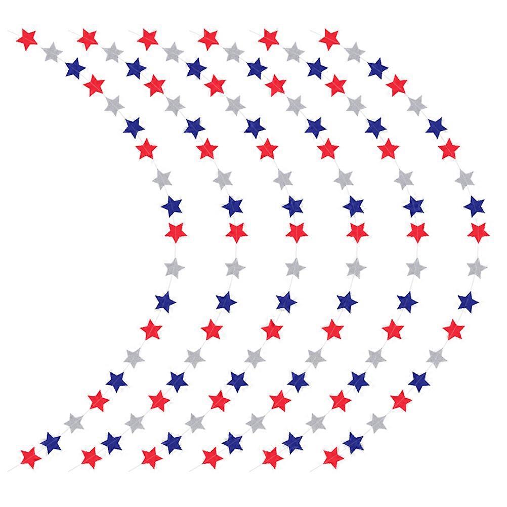 Independence Day Hanging Banner Five-Pointed Star Hanging Ornament for Party