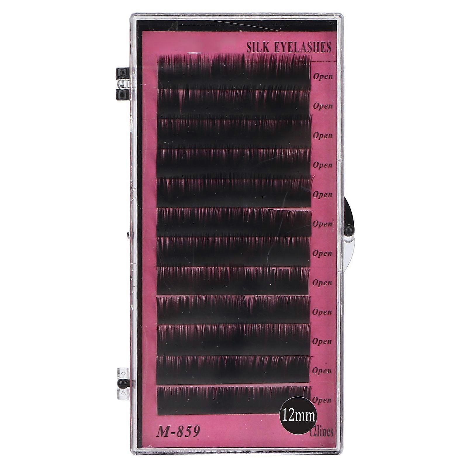 0.1mm C Curl Grafting Extension False Eyelashes Fake Eyelashes Fast Fanning Practice False Eyelashes12mm / 0.47in