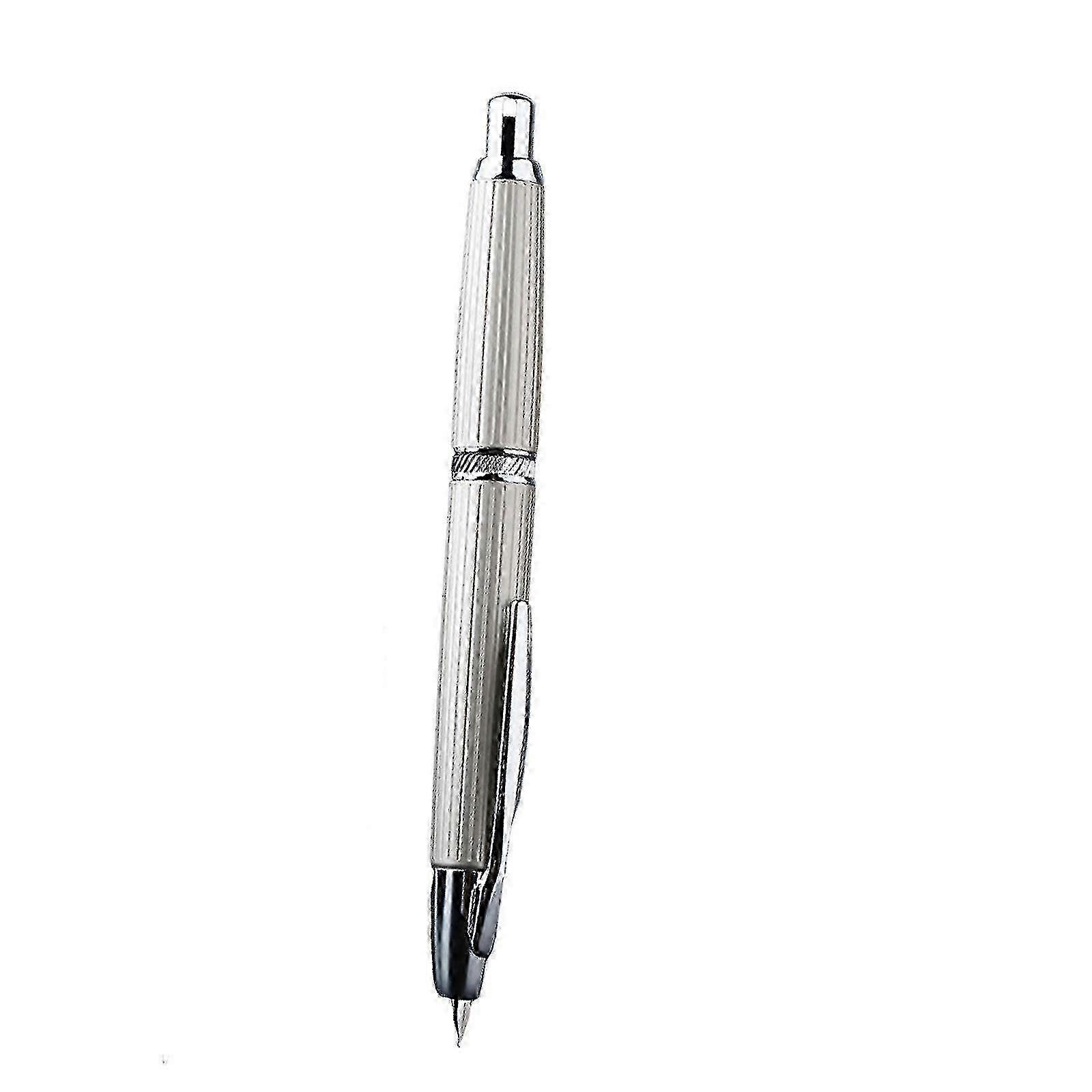Majohn A1 Press Metal Fountain Pen W/ Clip Iridium Extra Fine Nib 0.38mm Office Fg