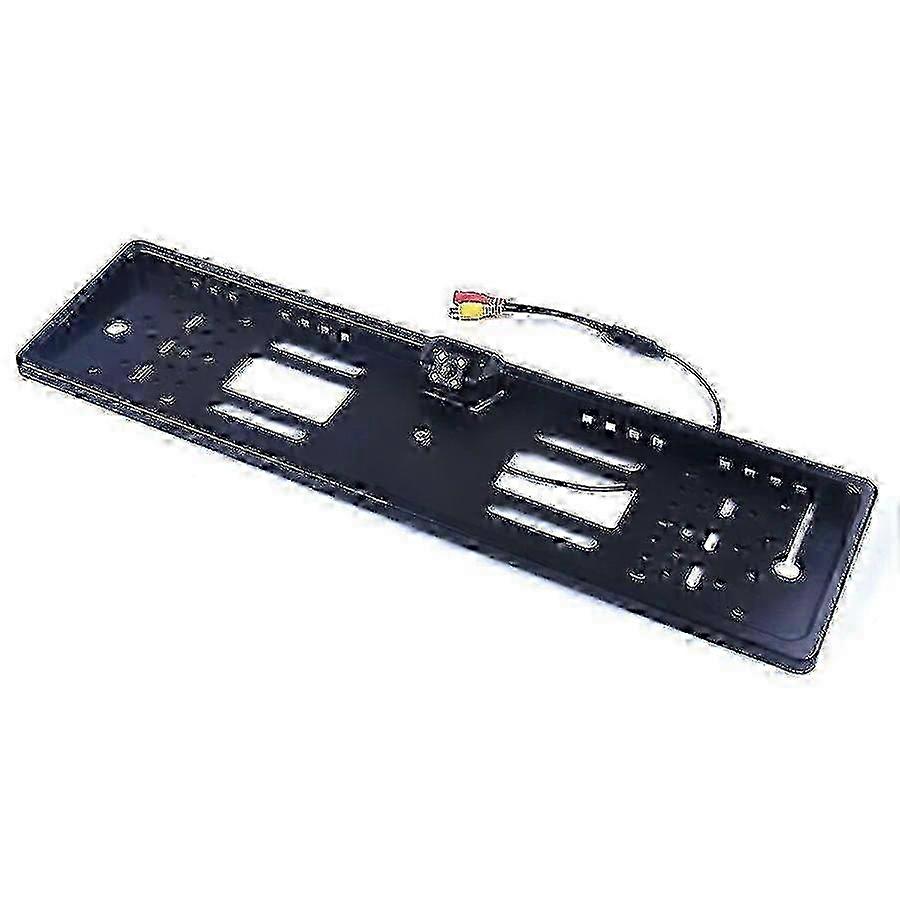 European License Plate Frame with Rear View Camera - Auto Car Reverse Backup Parking Aid with Night Vision Feature