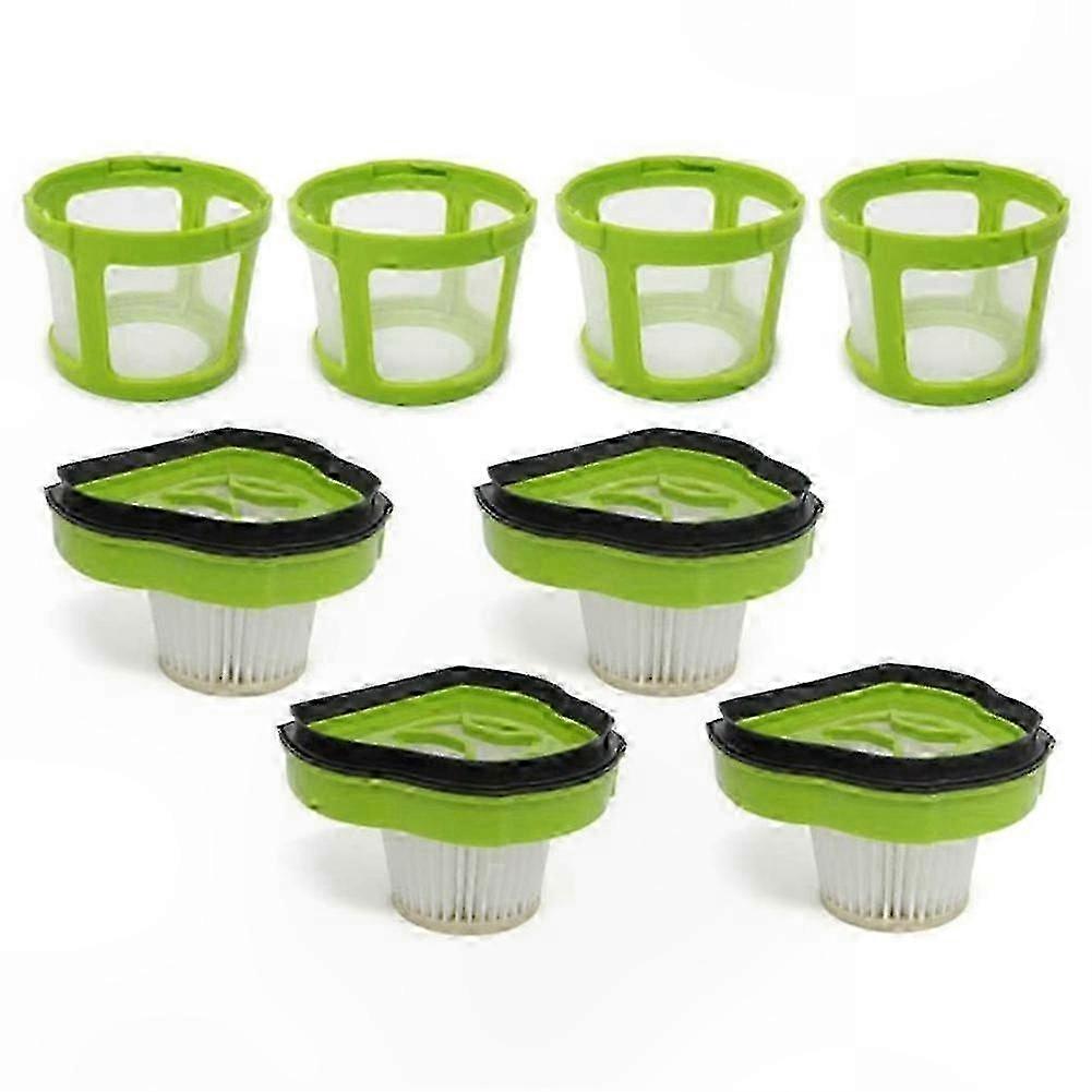 4-Pack Bissell Pet Hair Eraser Replacement Filters with 4 Mesh Frames