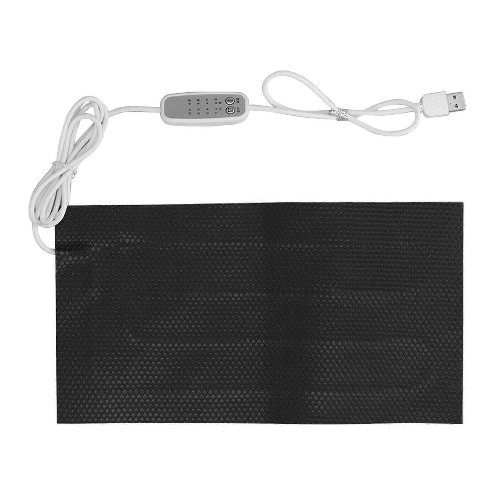Temperature Regulating Heating Pad 4 Gear USB Power Waterproof Electric Cloth Heater DC5V 25x30cm/9.84x11.81in