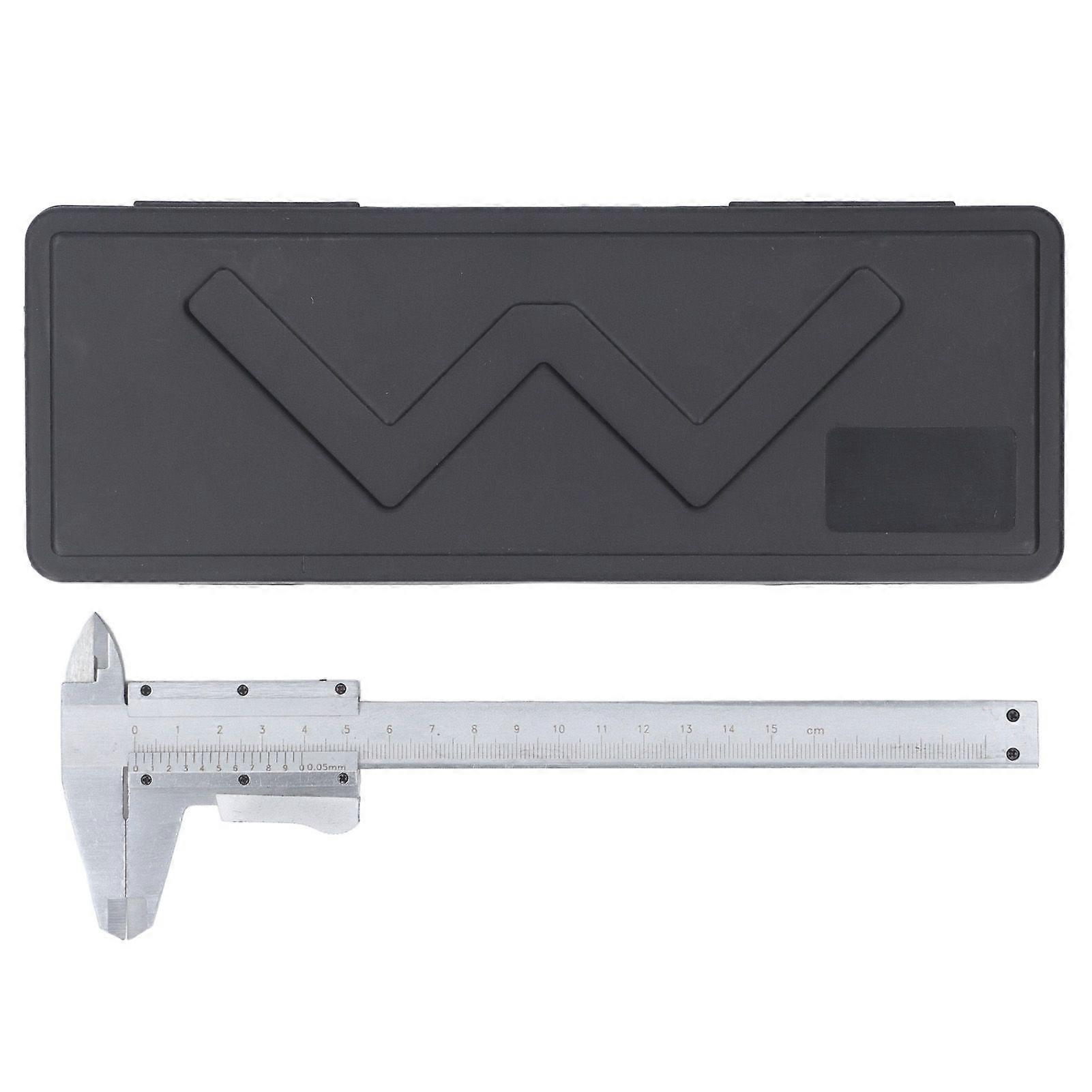 Vernier Caliper 0.05mm Accuracy 0150mm Range Self Locking Carbon Steel for Scribing