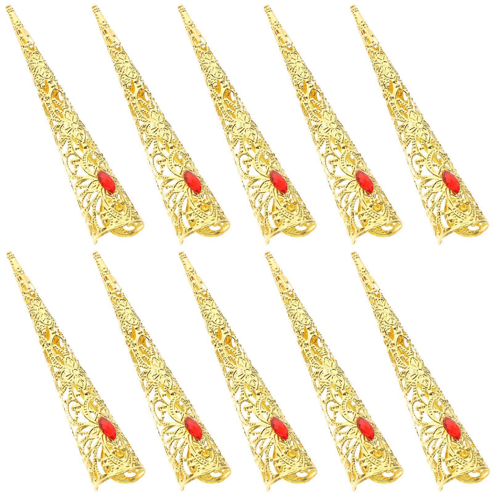 Finger Nail Tips Cover for Performance Costume 20Pcs