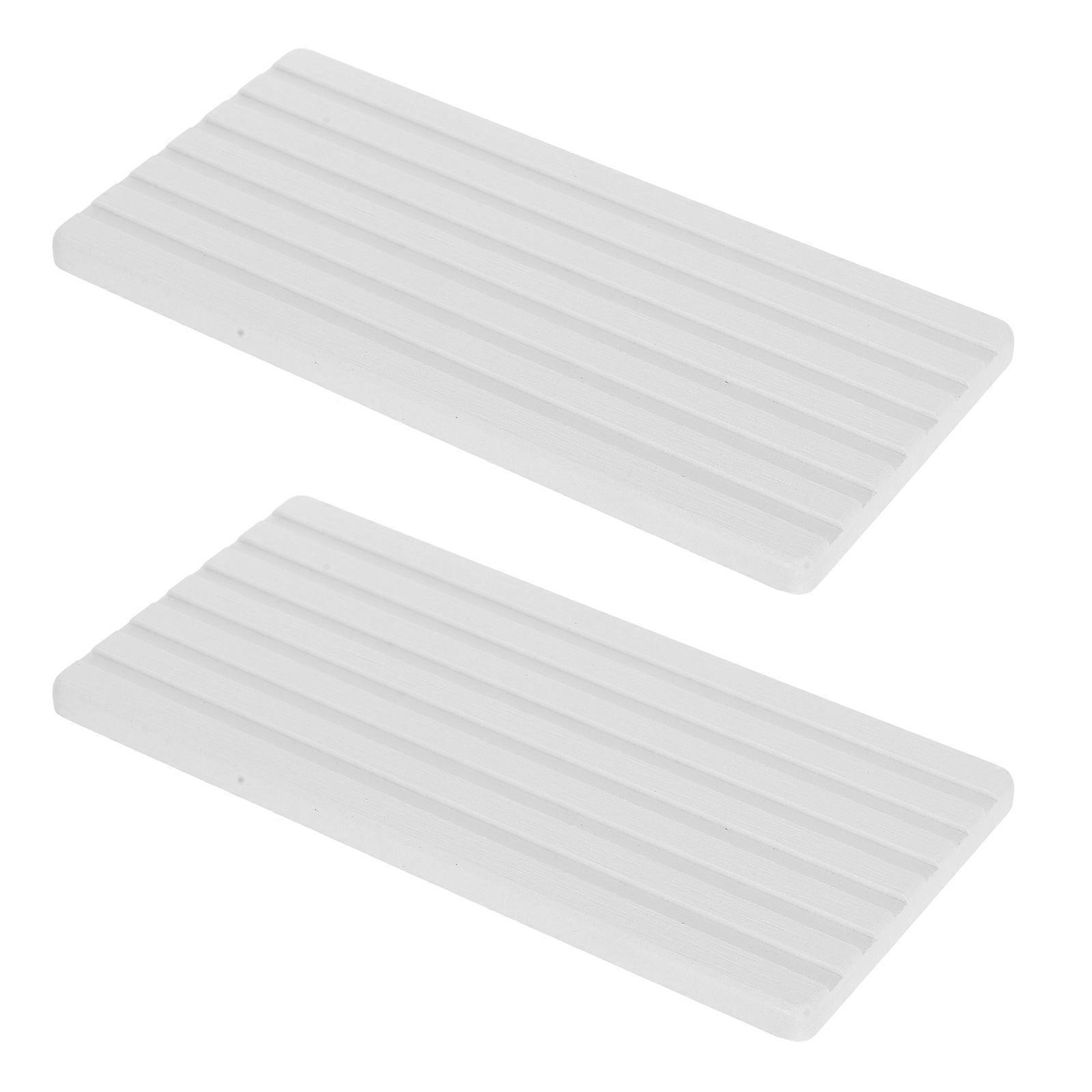 Absorbent Diatomite Stone Mat for Bathroom Vanity with 6Pcs Tray Set