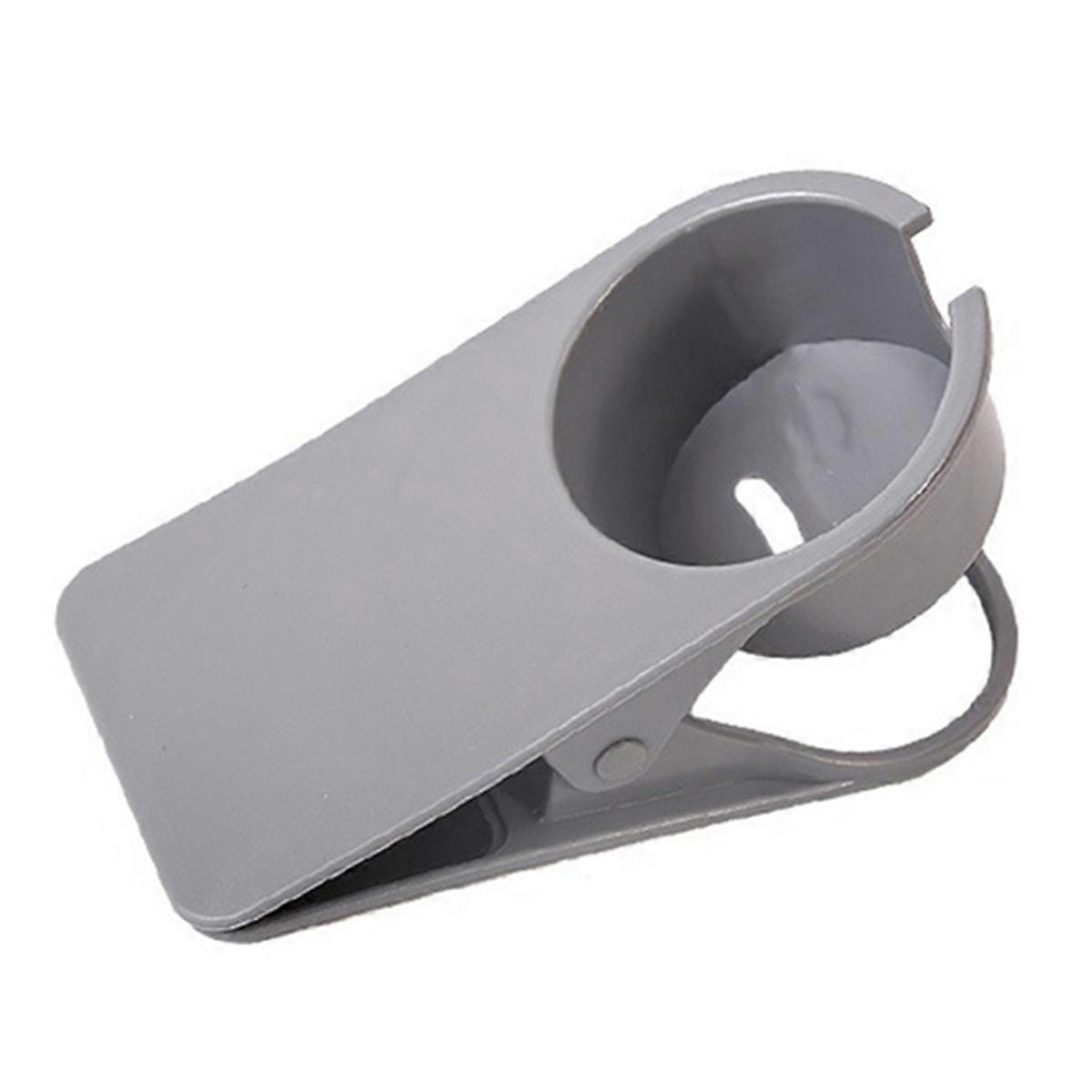 Coffee Drink Cup Holder Table Side Water Cup Shelf Desktop, Grey