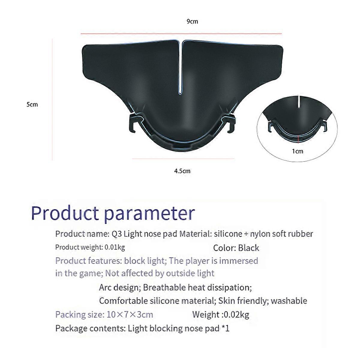 For 3 Silicone Nose Pad VR Headset