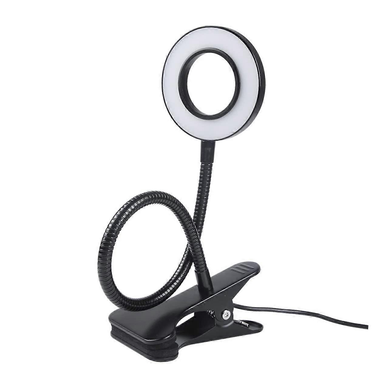 Adjustable LED Desk Clip Light Warm White Eye Protection Dimmable Reading Lamp For Home Office Makeup And Night Light