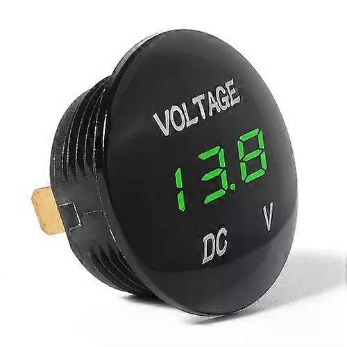 Allsome 1pc Universal Digital Display Voltmeter Waterproof Voltage Meter LED for DC 12V-24V Motorcycle Auto Truck