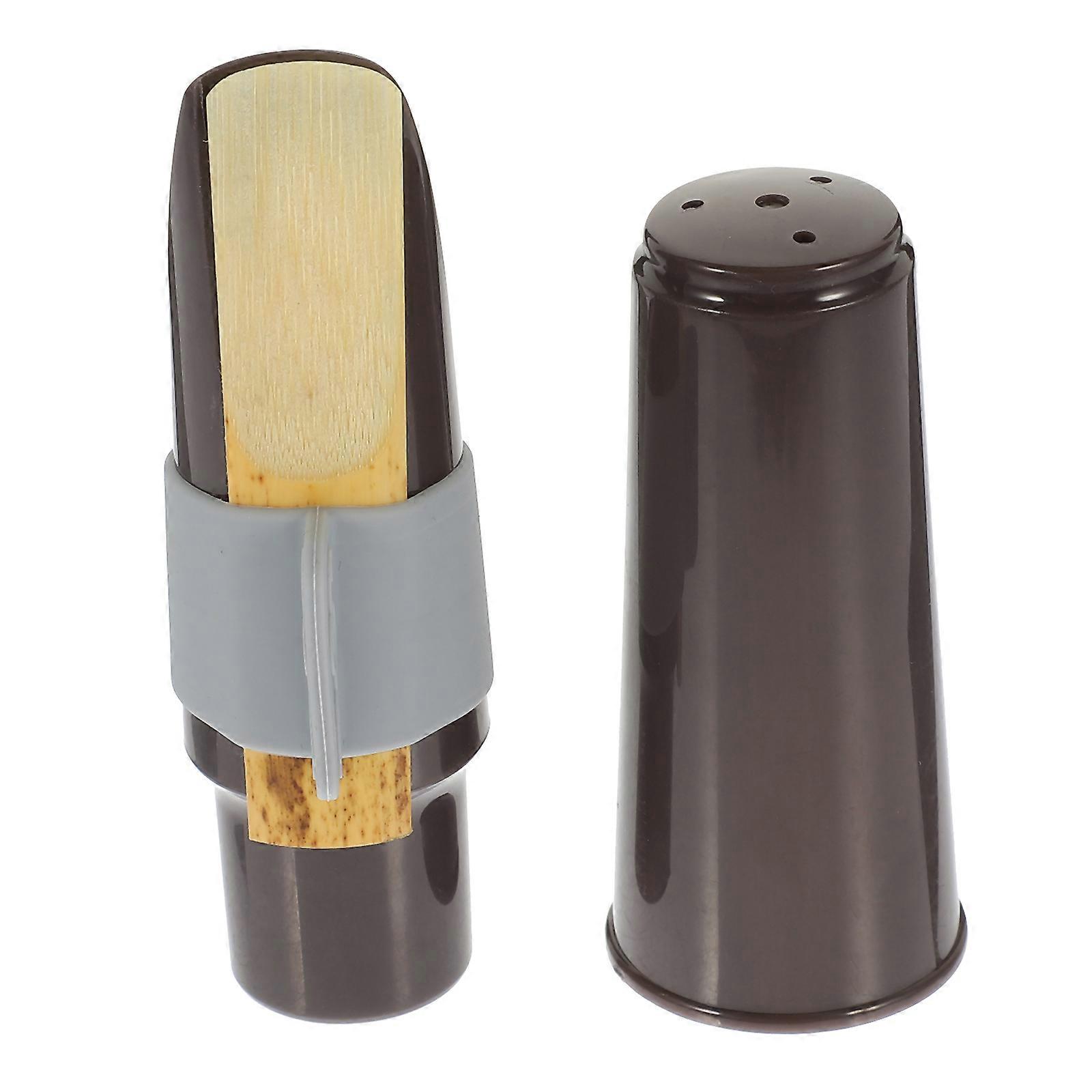 Saxophone Mouthpiece Clamp for Alto Saxophone Use 5Sets Brown Set