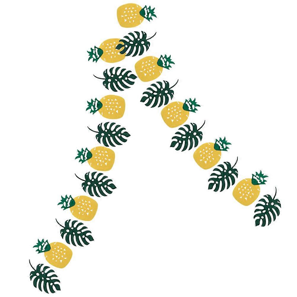 Tropical Banner Pineapple Decorations for Hawaiian Party 4Sets