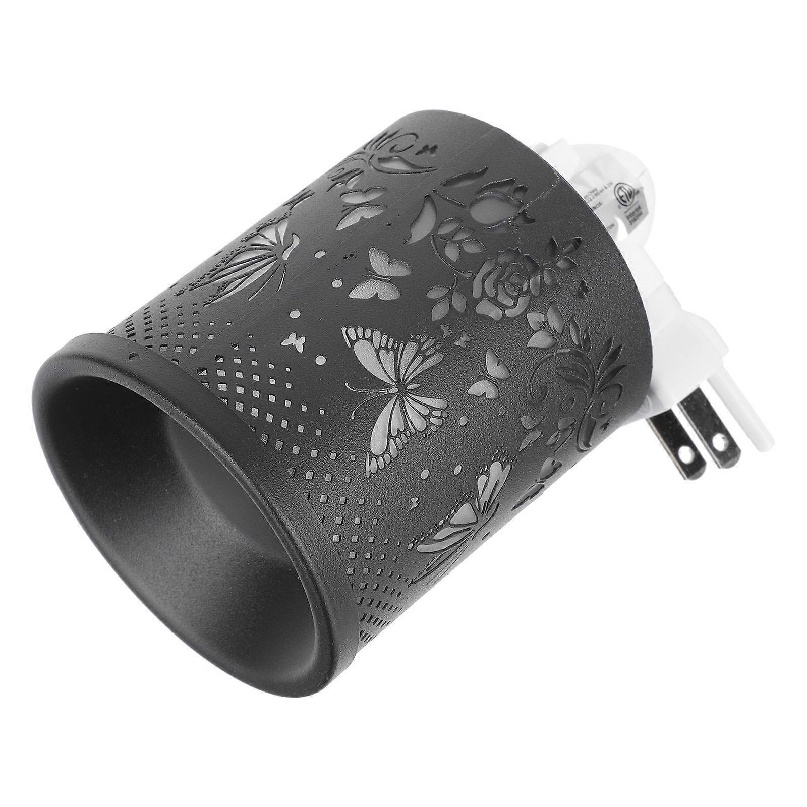 Fragrance Diffuser Iron Aromatherapy Oil Warmer Wall Mounted Artistic Home Use Black 4.7×3.3×2.8in 1Pack