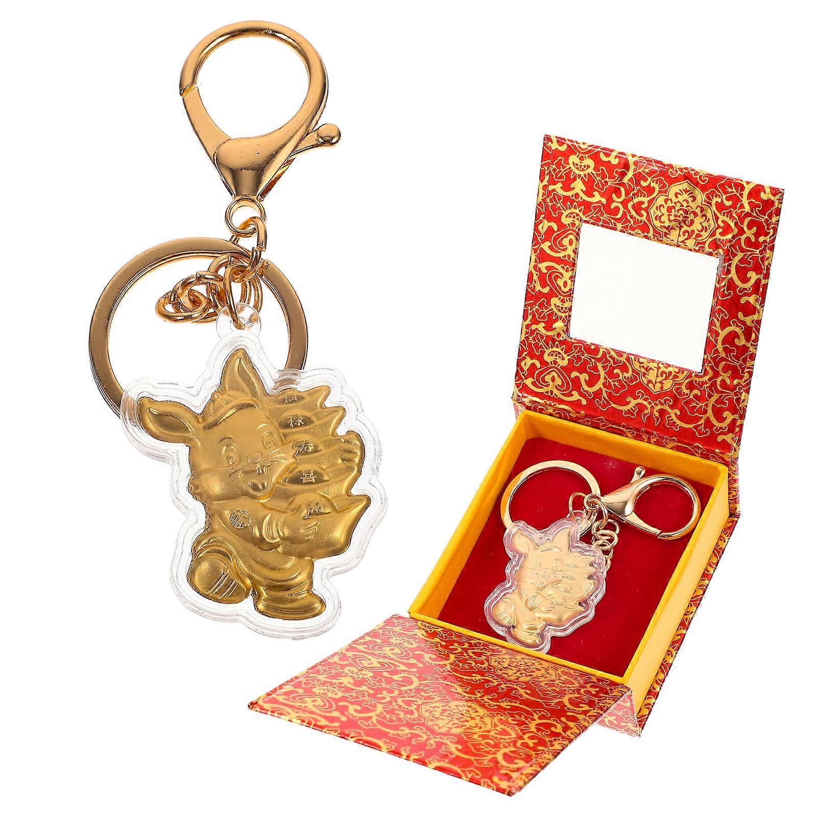 Year Of The Rabbit Keychain Bag Pendant For Handbag And Backpack 3.3×1.8×3.5in Key Attachment 3Pcs