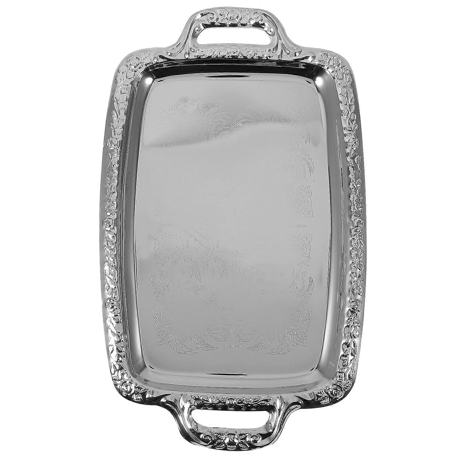 Elegant Rectangular Food Serving Plate Suitable For Dining Room Use 39x35cm 10Pcs