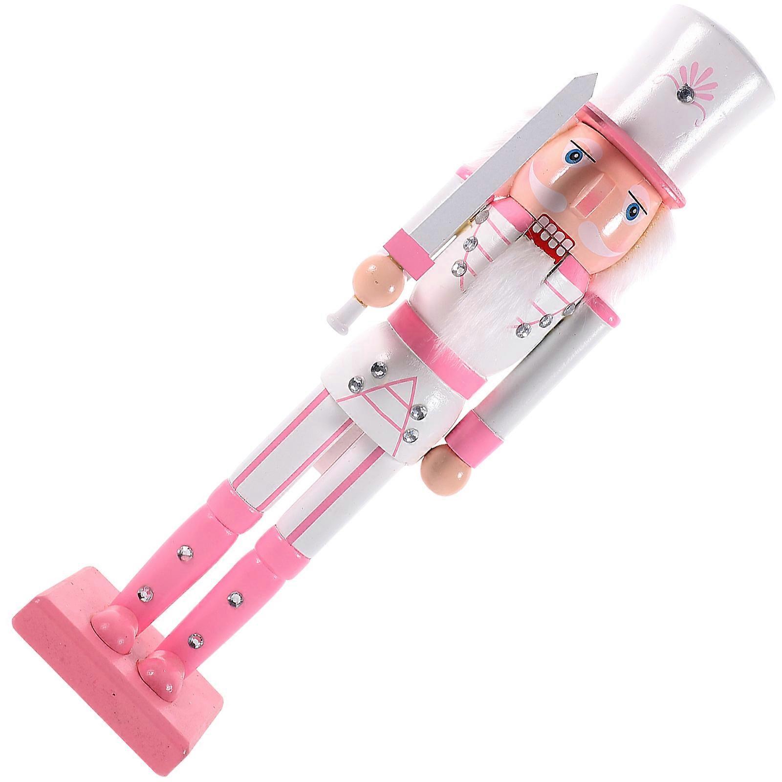 Wood Xmas Nutcracker Soldier for Decoration 4Pcs Christmas Nutcracker