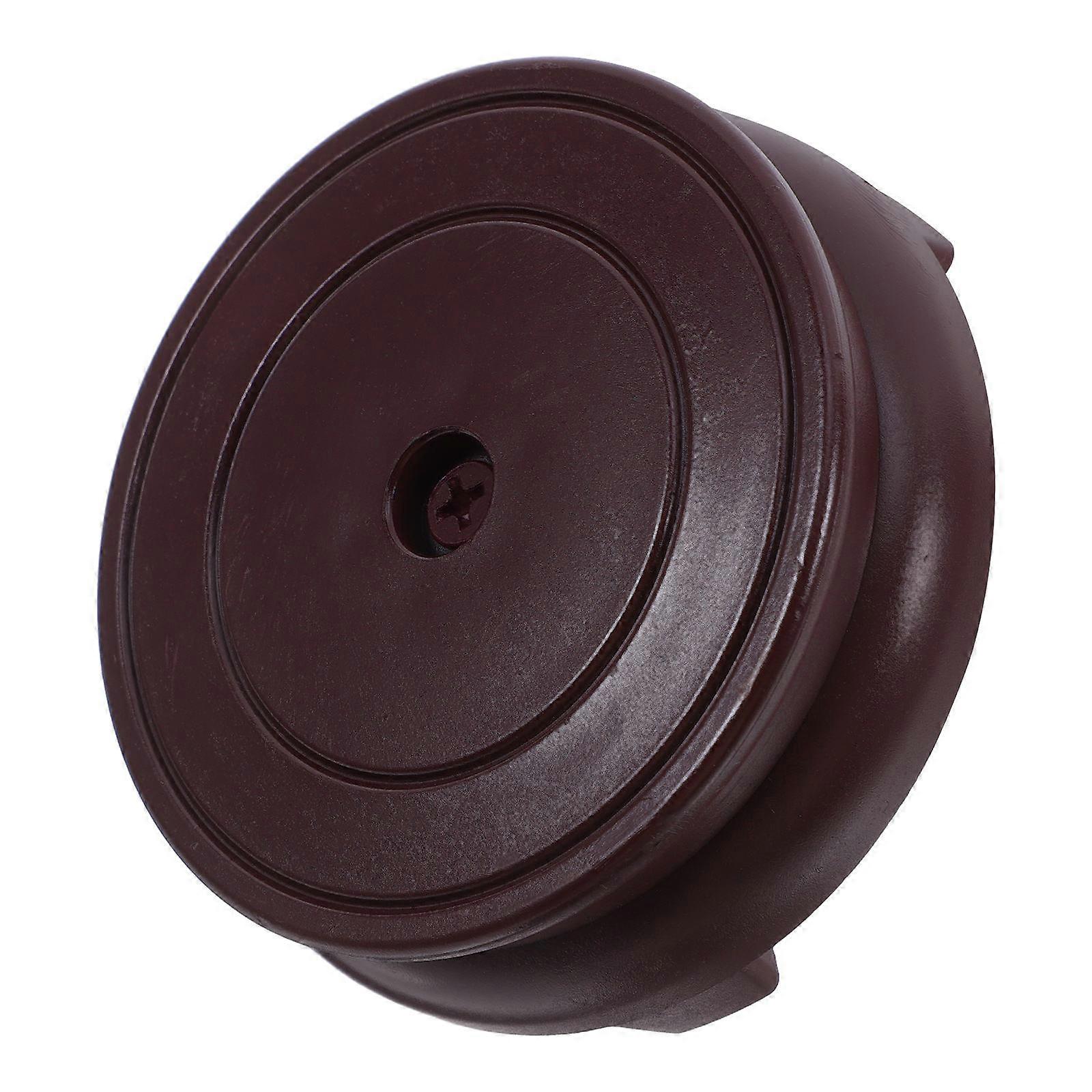 Oriental Furniture 2Pcs Resin Display Stand Base For Vases Teapots And Lamps With 8Cm Red Color Excellent Stable Support