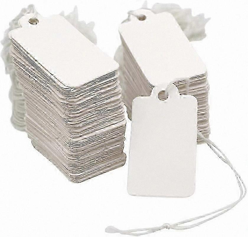 300 Blank String Tags for Jewelry and Clothing Labeling
