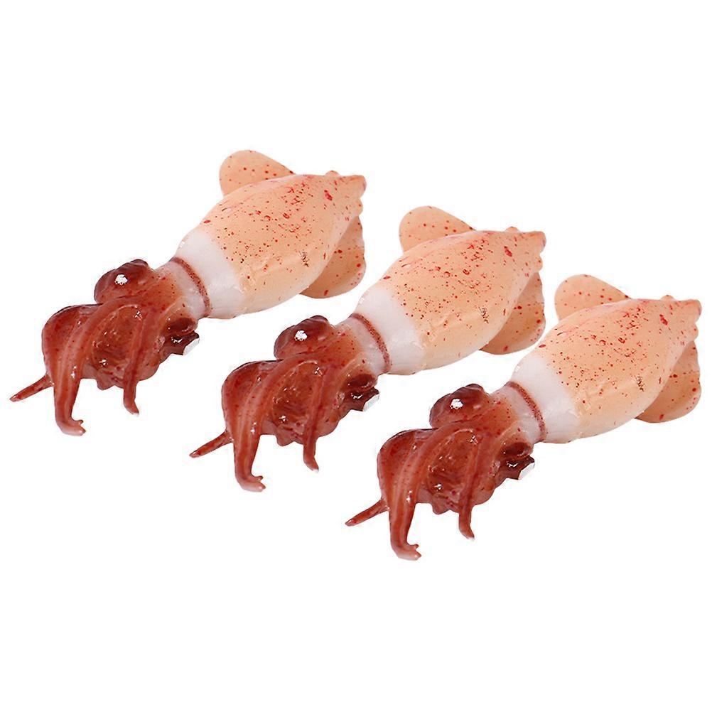 Artificial Squid Simulation Food Fake Meat Prop For Home Decoration And Scene Shooting 3Pcs
