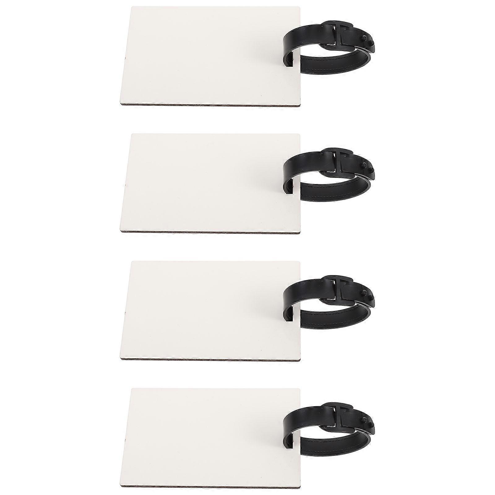 DIY Blank Luggage Tags for Heat Transfer with 8Pcs Sublimation Name Id Cards