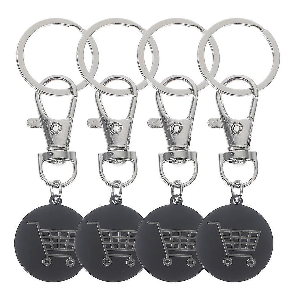 Elegant Trolley Token Keychain For Men And Women Suitable For Everyday Use With Compact Size And Durable Stainless Steel Material 20Pcs