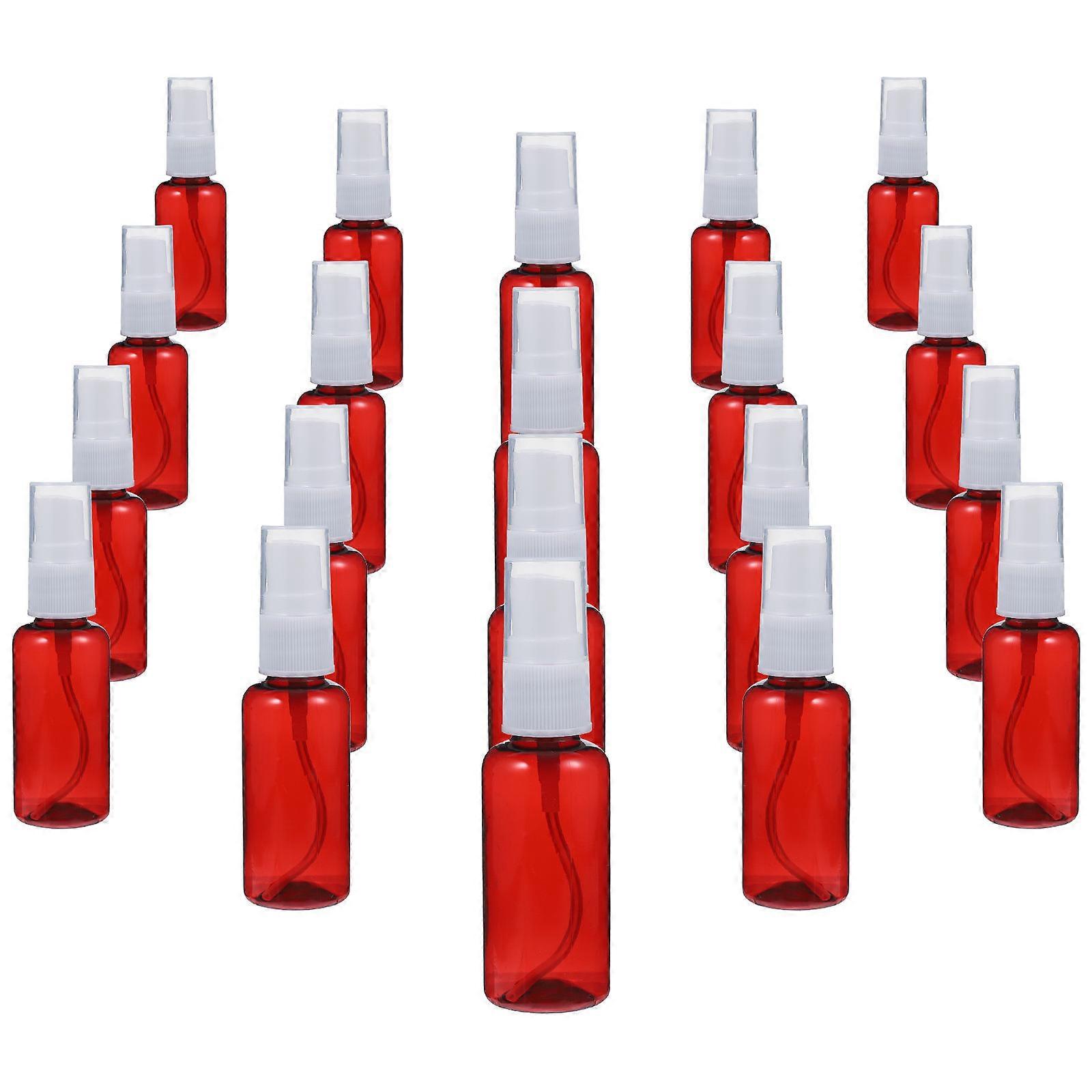 Plastic Empty Spray Bottle for Storage Use 20Pcs Brown Mini Refillable Pack