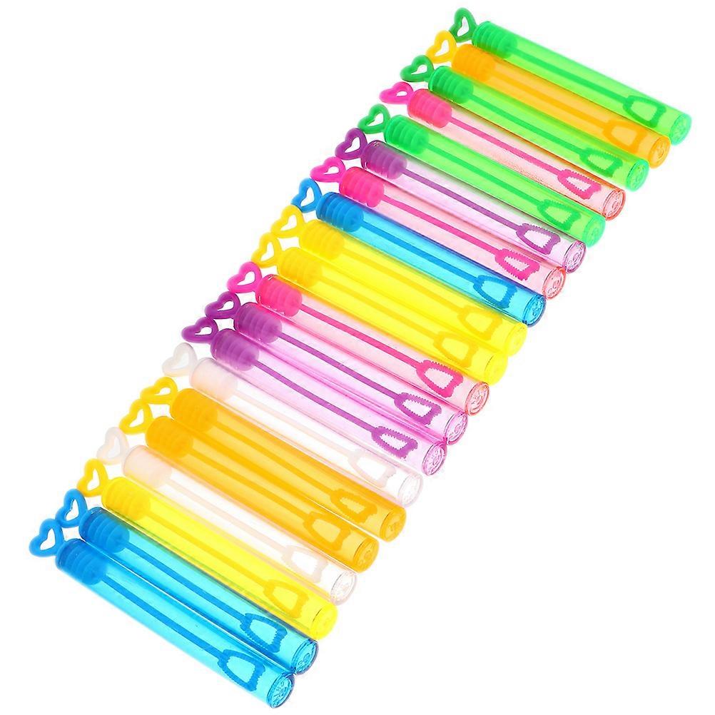 Mini Bubble Wands Plastic Tubes for Bubble Making 30Pcs Assorted Color
