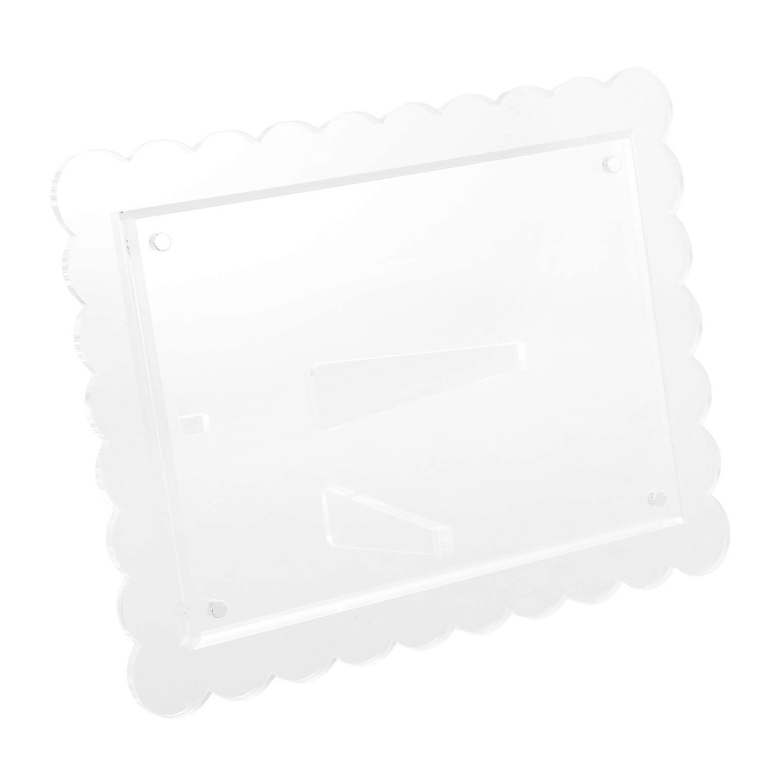 Desktop Magnetic Acrylic Photo Frame for Display 4Pcs Picture Frame Set