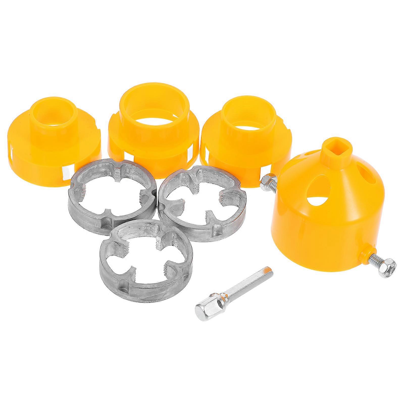 Professional PVC Threading Tool Kit For DIY Enthusiasts 2 Sets Compact Design For Home Repair Tasks