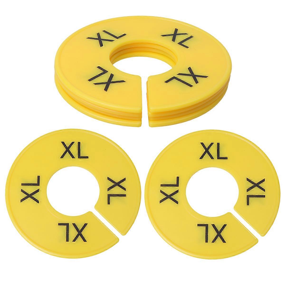 Clothes Size Circles 20 Pcs Simple Design Round Dividers for Wardrobe Shopping Mall Use