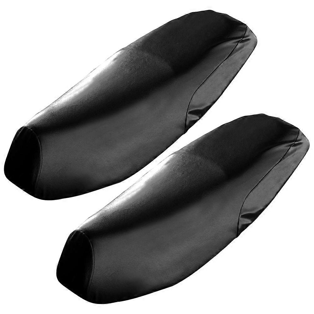 Motorcycle Saddle Pad for Comfortable Riding 6Pcs Black Covers