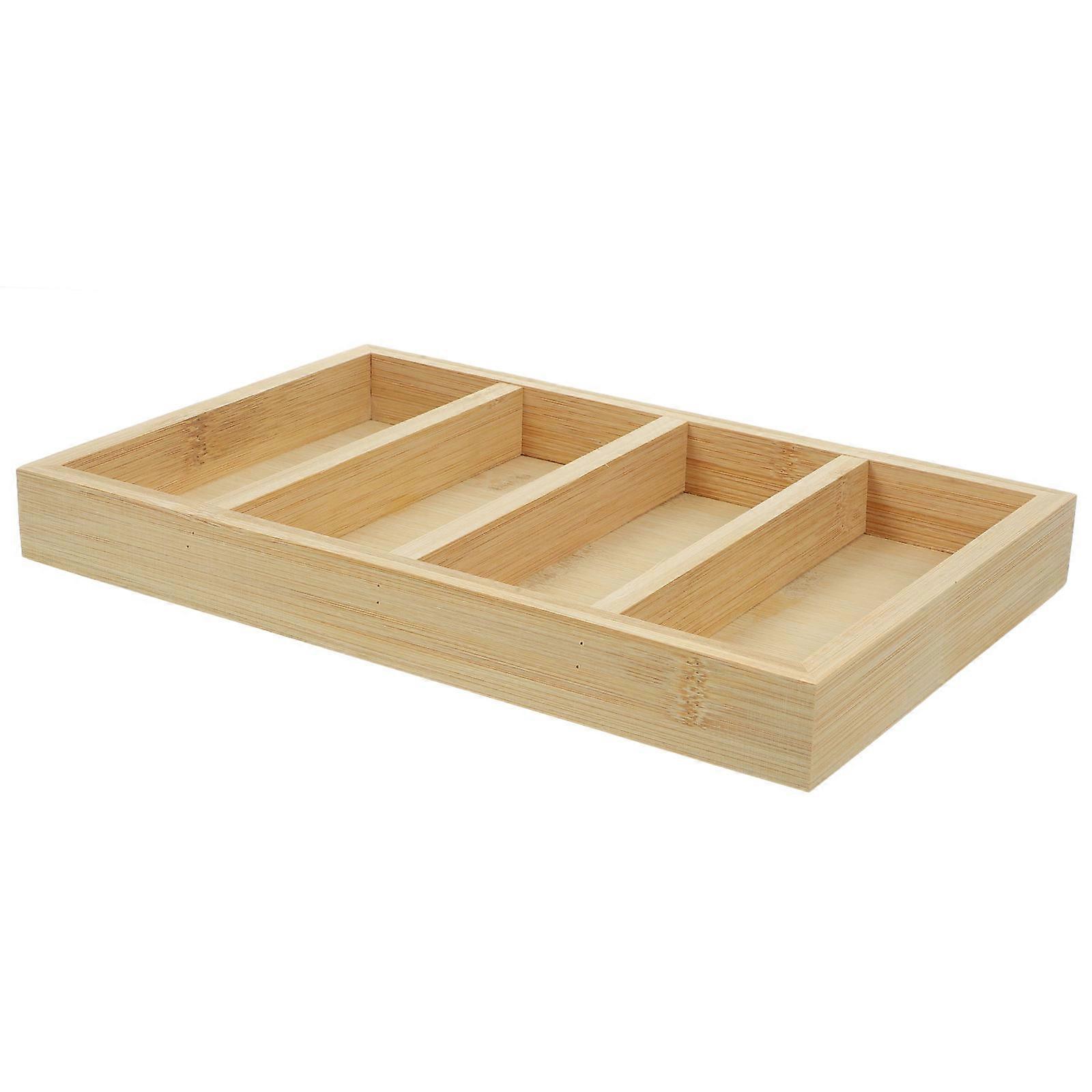 Eyeglass Organizer Bamboo Tray for Storage Use 5Pcs Glasses Display