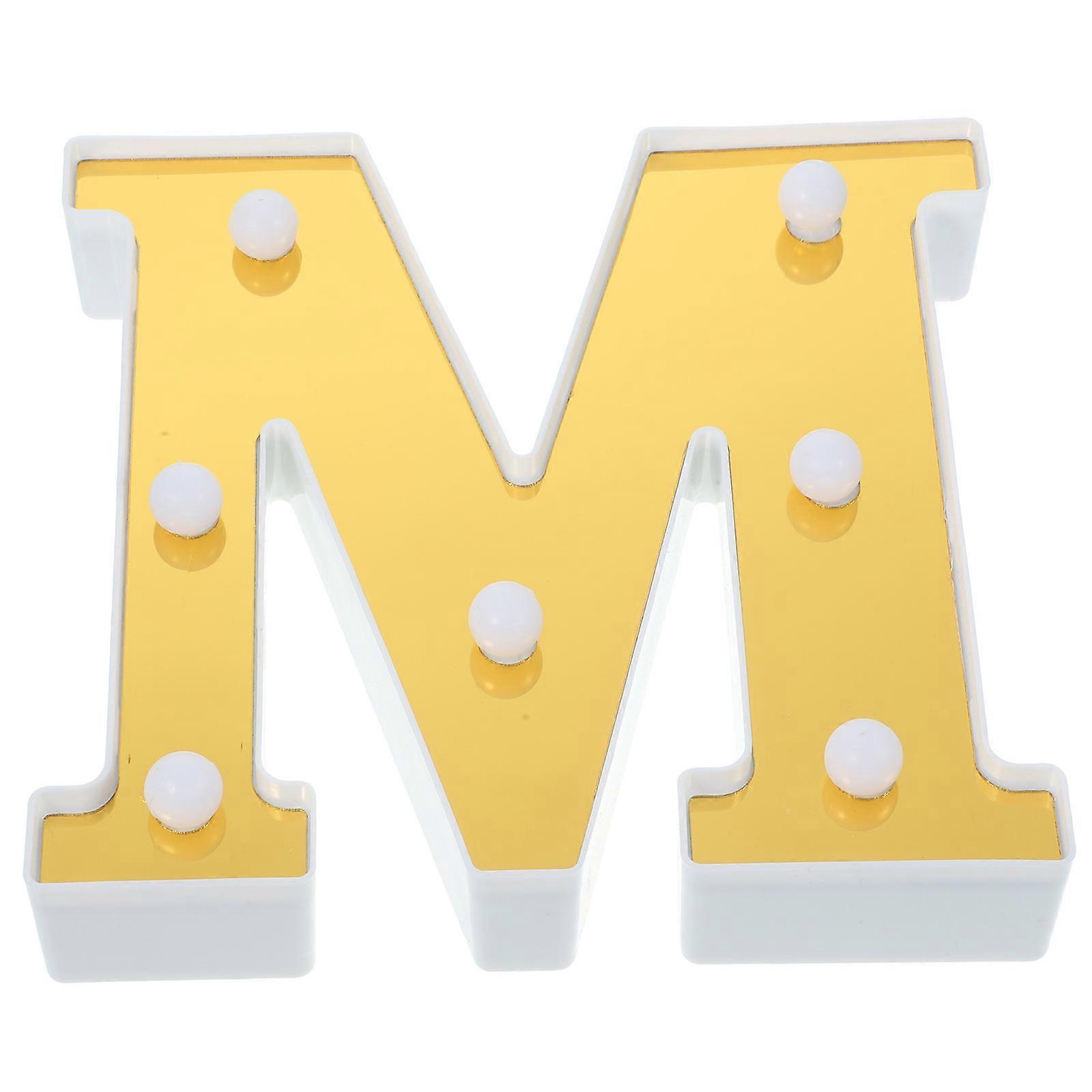 Birthday Party Decorations Alphabet Modeling Light 5Pcs