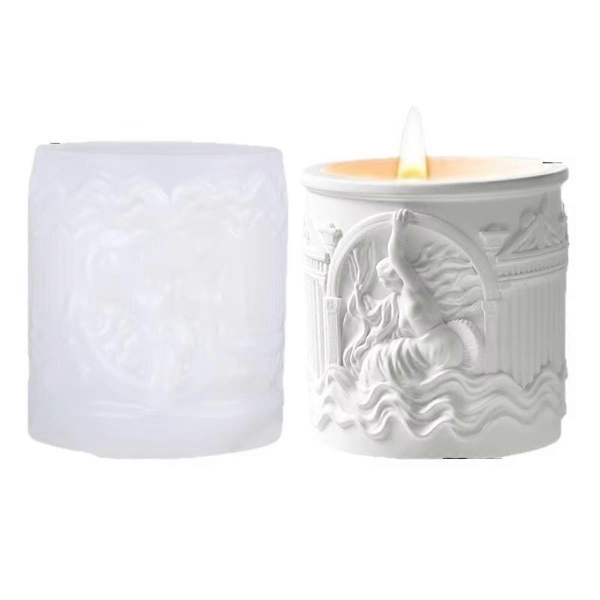 DIY Epoxy Candle Cup Vase Storage Silicone Mold 