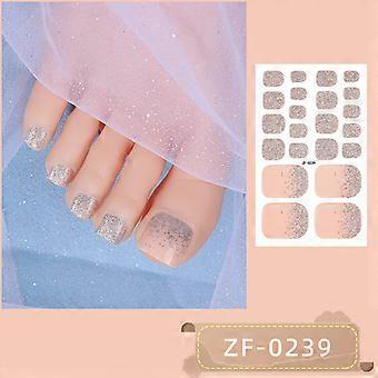 Nail Polish Film Toenail Stickers, Pure Color Solid Green Onion Pink Nail Stickers, with Nail File