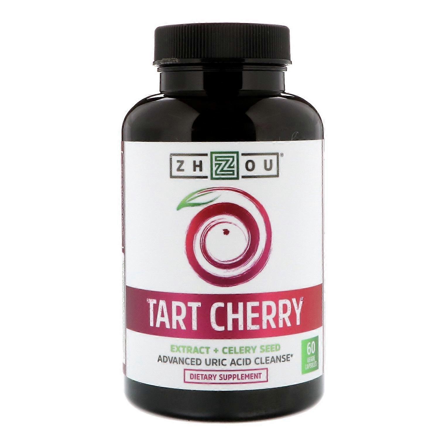 Zhou Nutrition, Tart Cherry Extract + Celery Seed, 60 Veggie Capsules