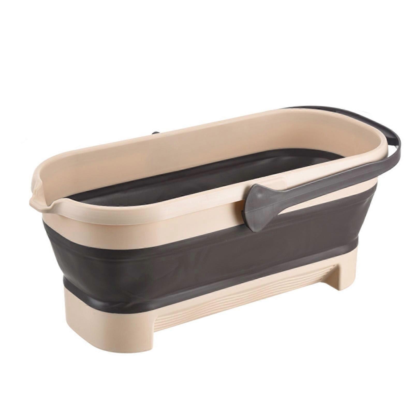 IMossad Foldable Multiuse Mop Bucket - Large 4.2 Gallon (17L) Bucket with Handle for House Cleaning, Space Saving Design, Outdoor Use for Camping