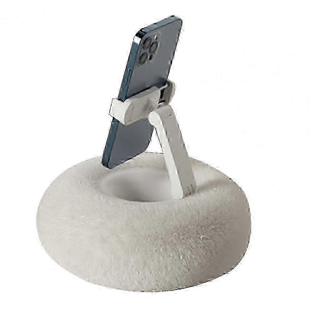 Adjustable Phone Angle Holder - Plush Pillow Stand Ideal for Desktop, Bed, and Sofa 25-26