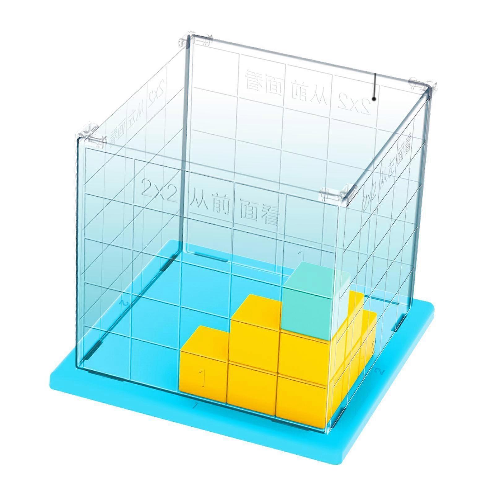 Small Cube Blocks Math Teaching Aid for Stacking Problem Solving Skills Kids