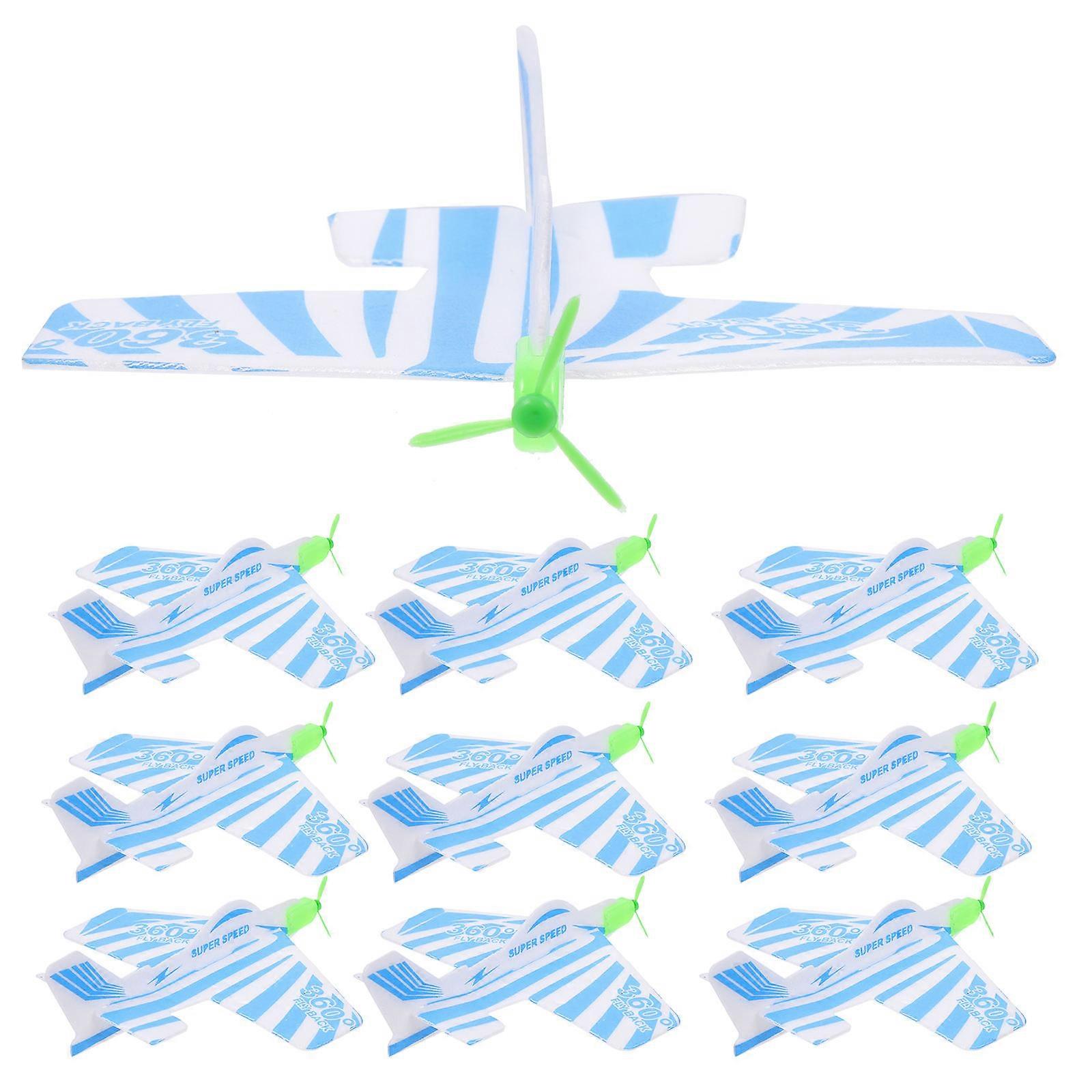 Portable Glider Planes Creative Airplane Toys for Kids 10Pcs Interactive Foams Planes