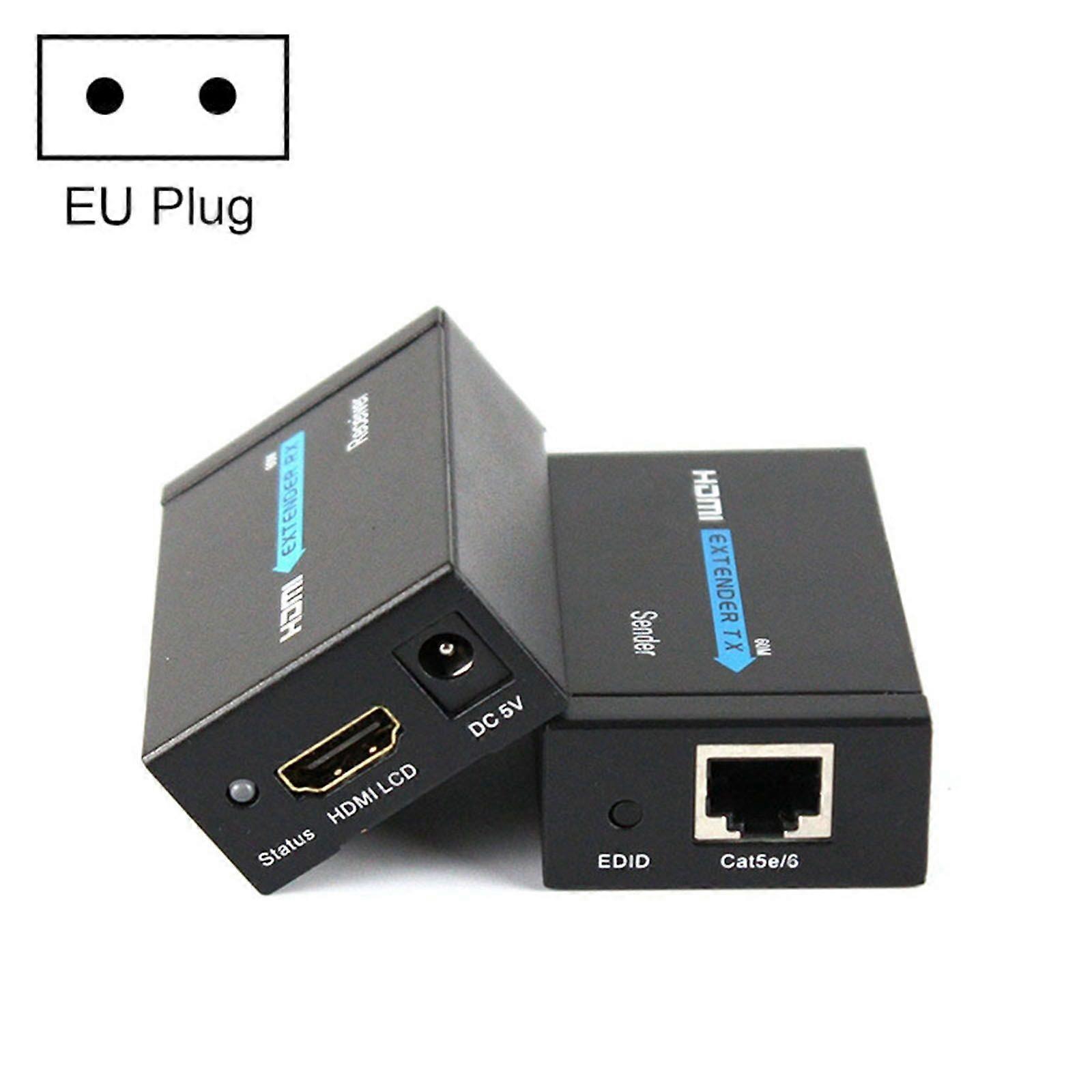 For HDMI to RJ45 60m Extender (EU Plug)