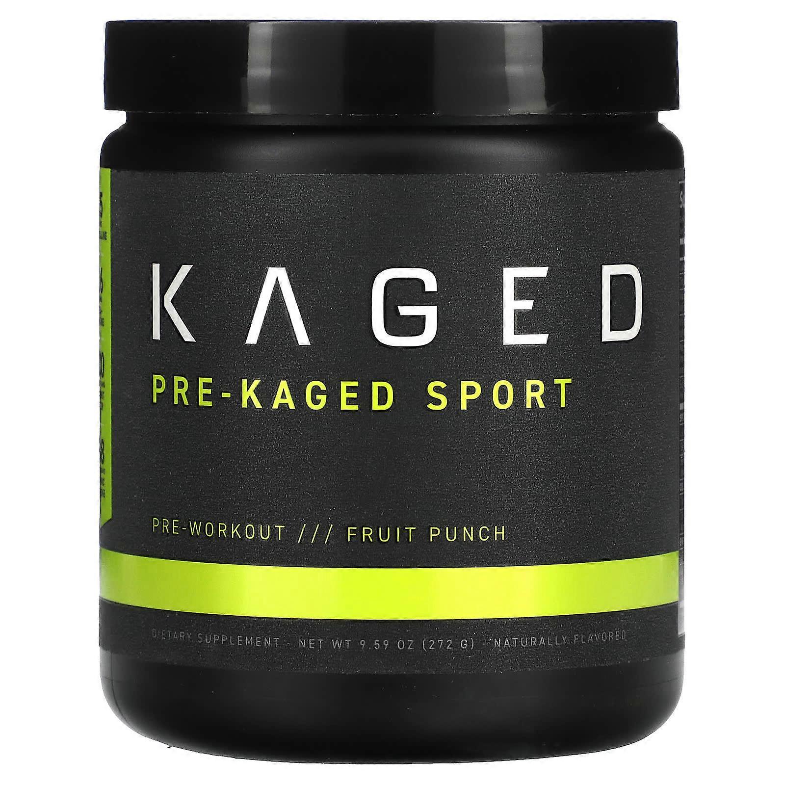 PRE-KAGED, Sport, Pre-Workout, Fruit Punch, 9.59 oz (272 g)