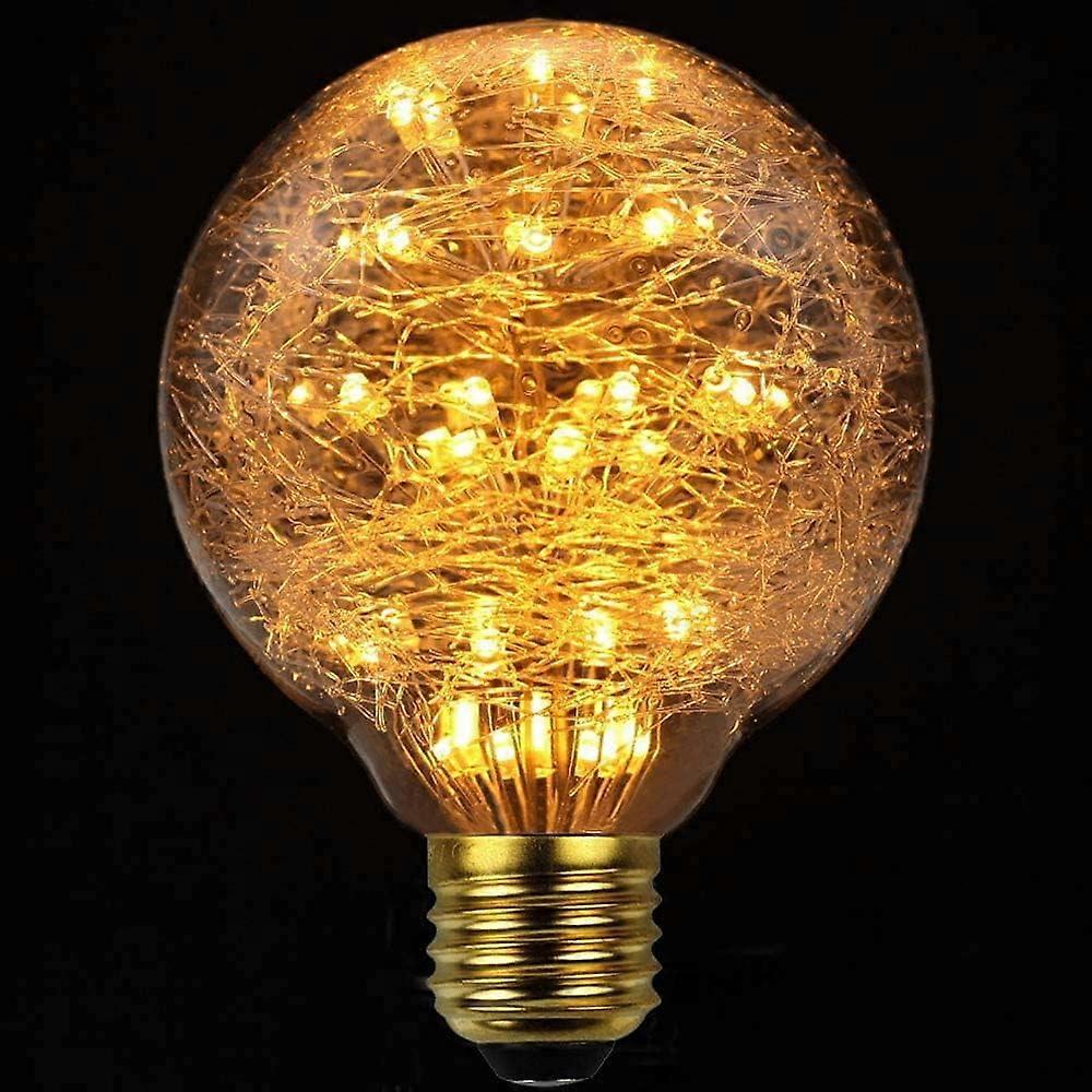 Ampoule feu d'artifice LINLIN, 3 W, style rétro étoilé, culot E27, style vintage Edison, intensité variable, LED, décorative, féerique
