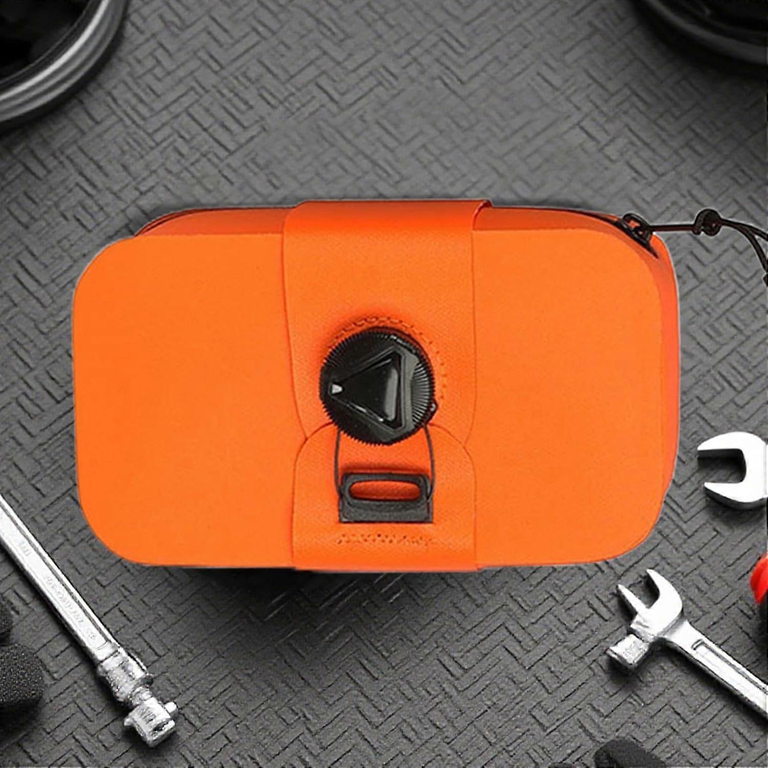 Bicycle Saddle Bag, Storage Tail Holder Case, For Racing, Touring, Commuting, Orange